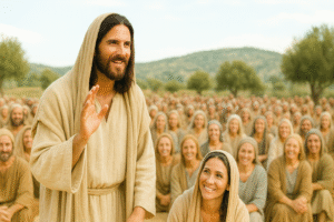 Jesus ensinando às multidões